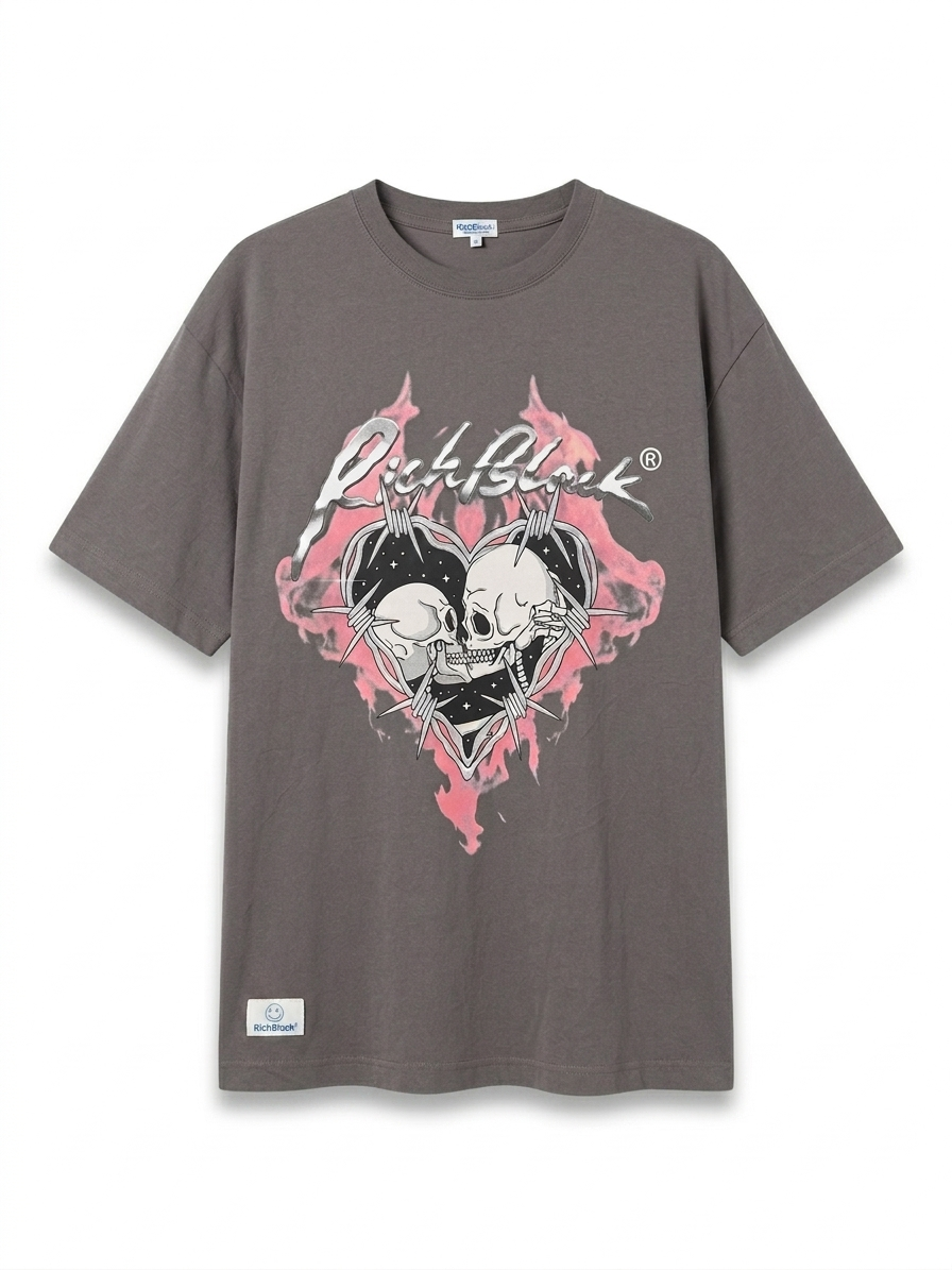 Skull Graphic Print T-Shirt