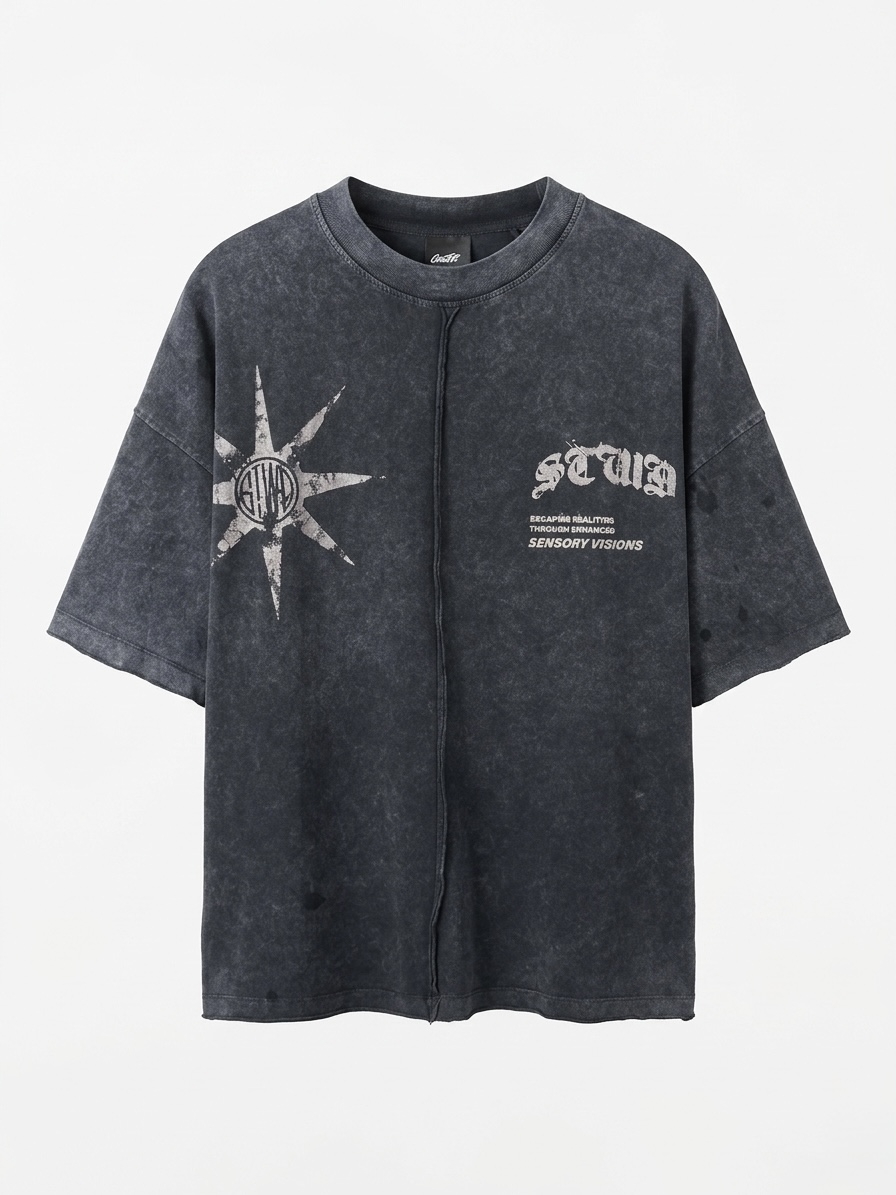 Distressed Boxy Fit T-Shirt