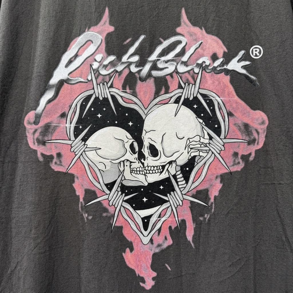 Skull Graphic Print T-Shirt — 2