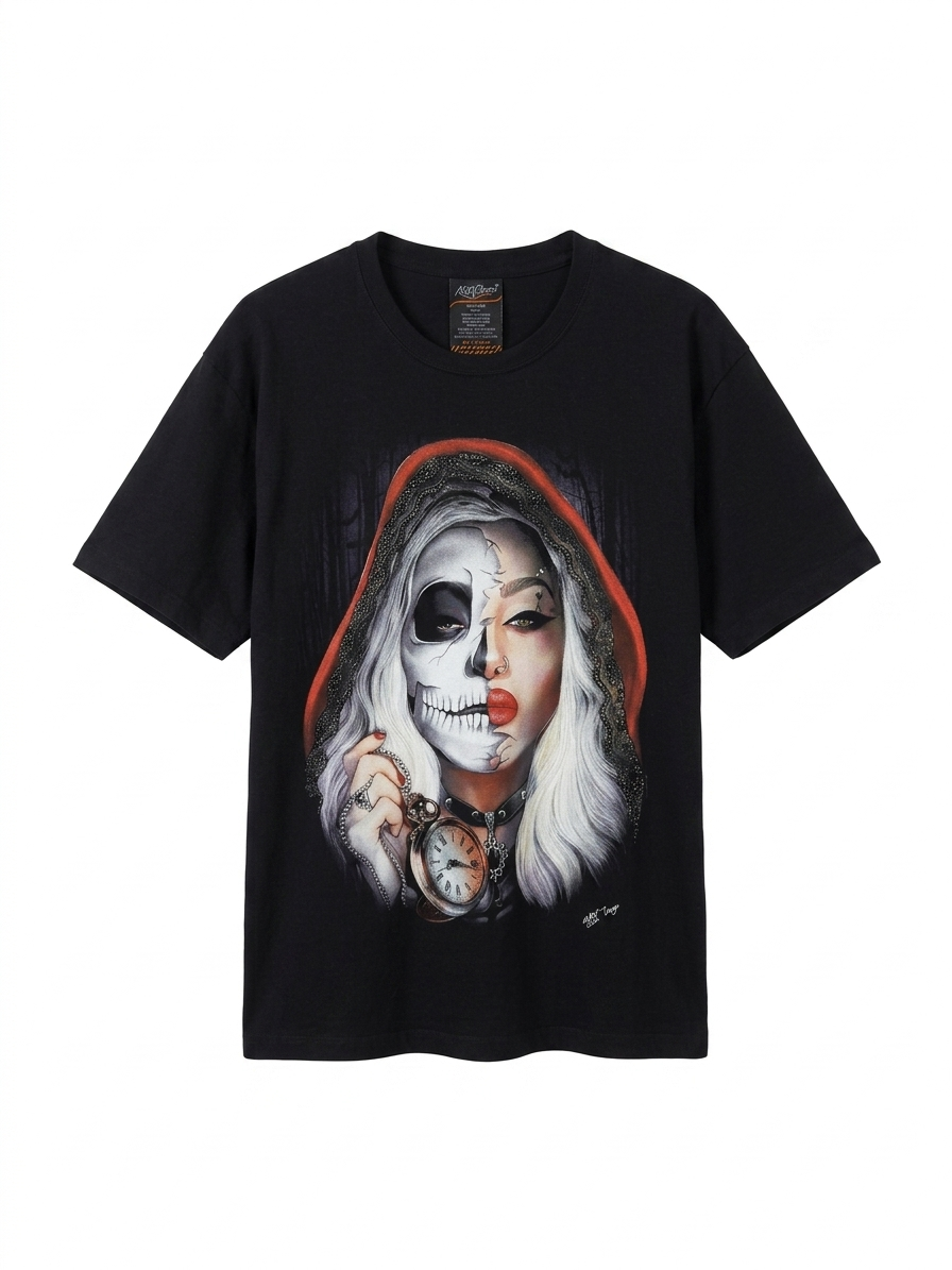Handmade Duality Graphic T-Shirt 