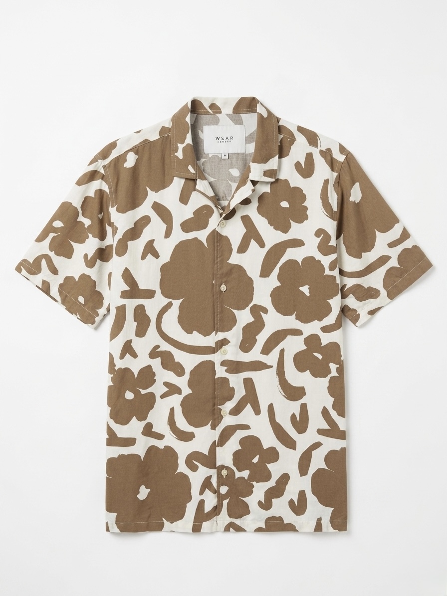 RELAXED FIT FLORAL PRINT SHIRT