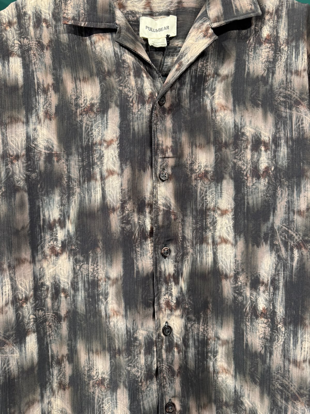 BOXY FIT WASHED PRINT SHIRT — 2