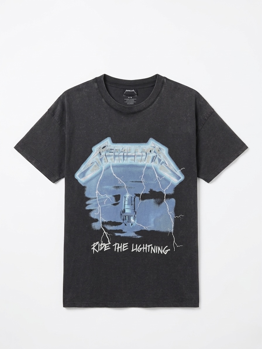 METALLICA WASHED PRINT T-SHIRT