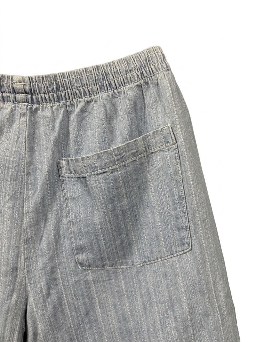 JACQUARD DENIM BERMUDA SHORTS — 4