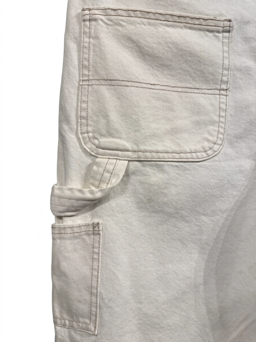 CARPENTER STYLE DENIM SHORTS — 4