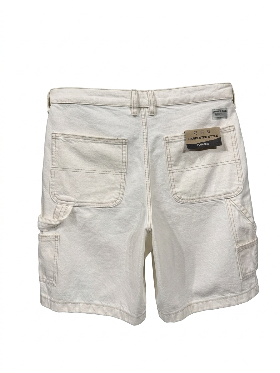 CARPENTER STYLE DENIM SHORTS — 2