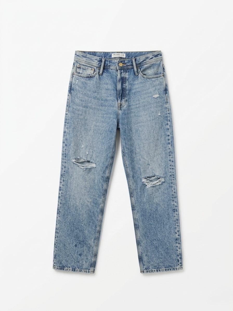 BAGGY FIT RIPPED JEANS – ALEX
