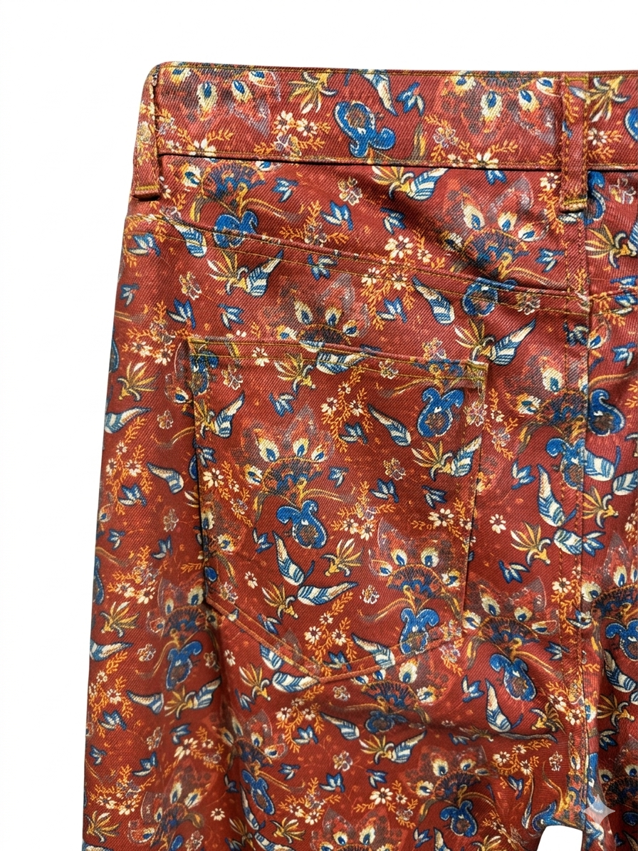 FLORAL PRINT TAPERED TROUSERS — 4