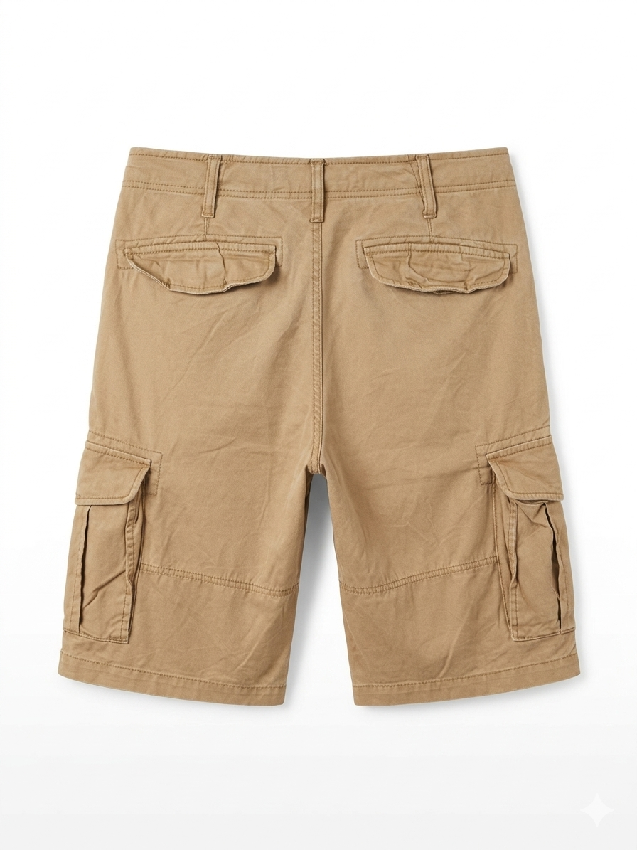 LOOSE FIT CARGO BERMUDA SHORTS — 2