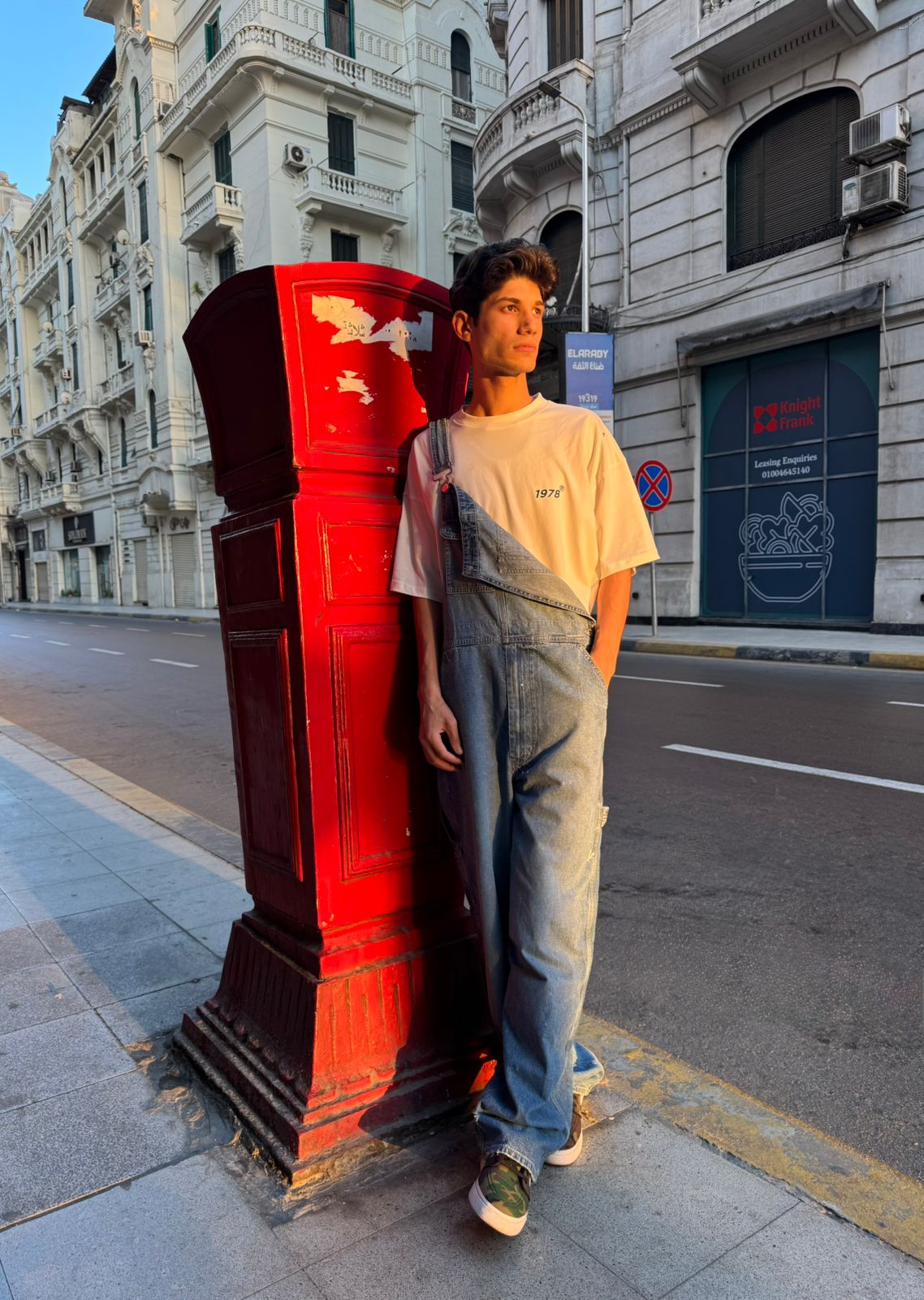 BAGGY FIT DENIM DUNGAREES — 3