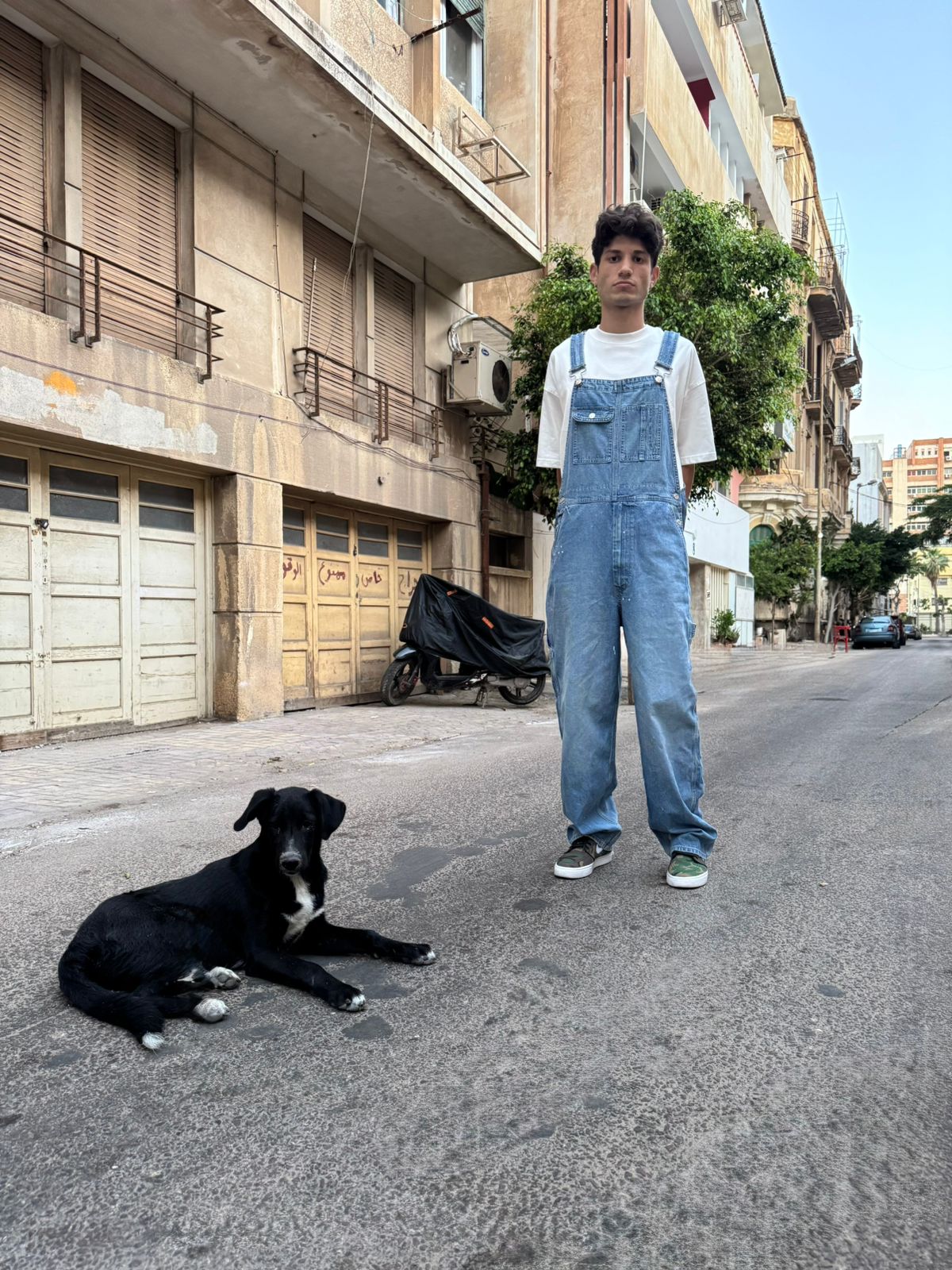 BAGGY FIT DENIM DUNGAREES — 2