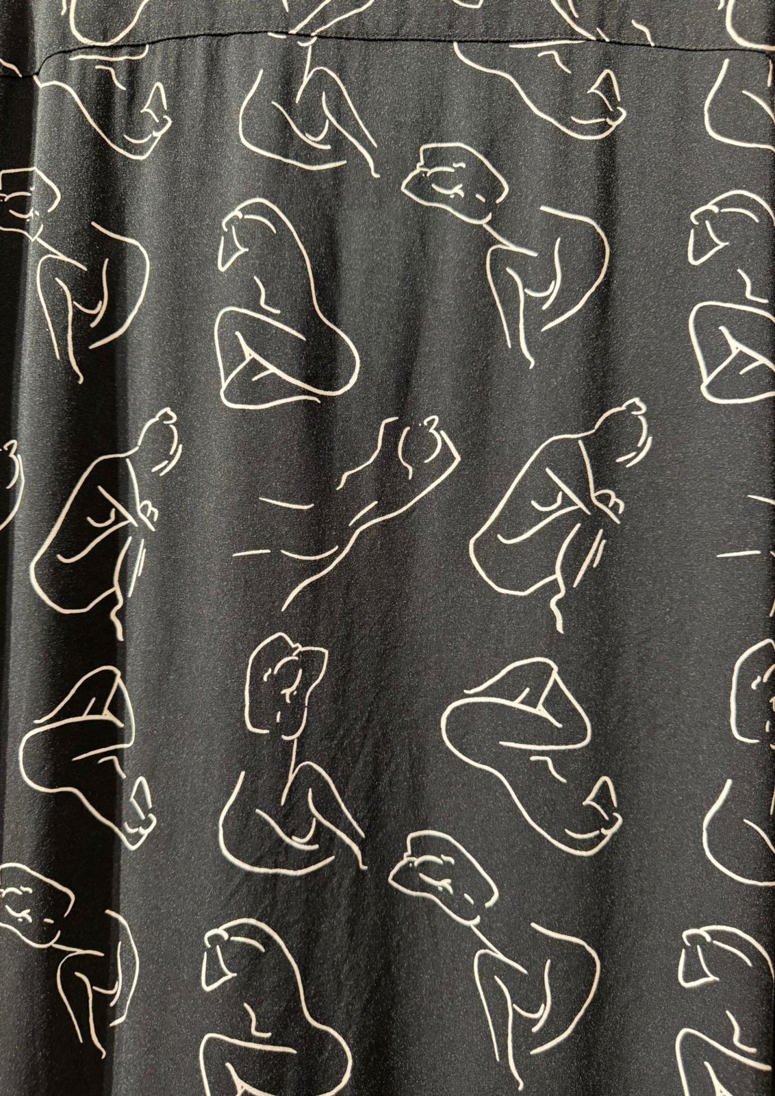 ABSTRACT LINE ART PRINT SHIRT — 4