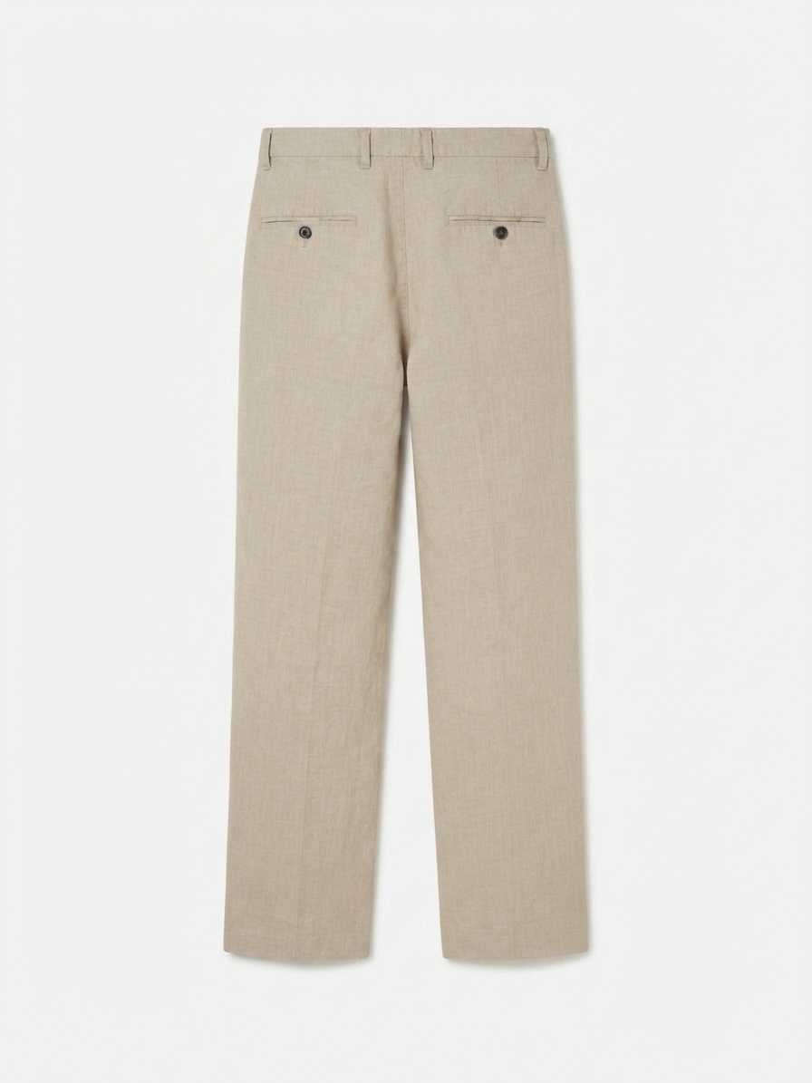 RELAXED FIT LINEN/COTTON PANTS — 2