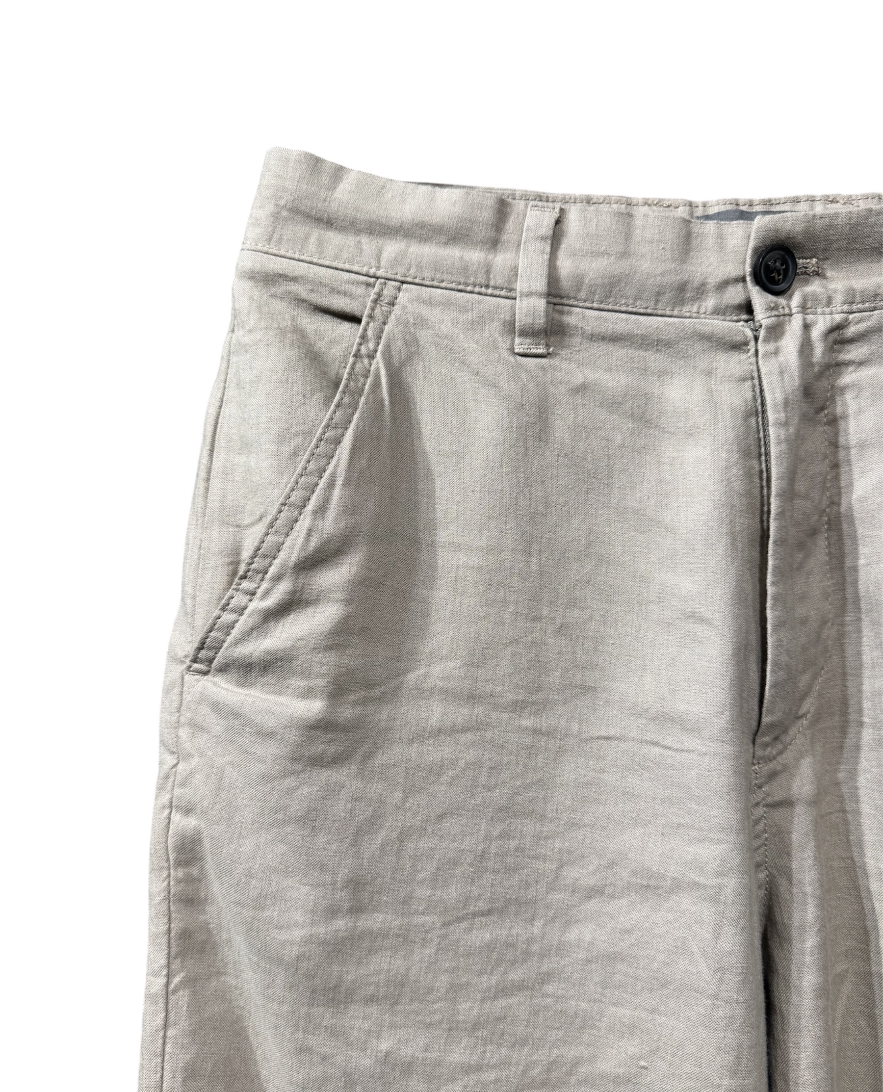 RELAXED FIT LINEN/COTTON PANTS — 3