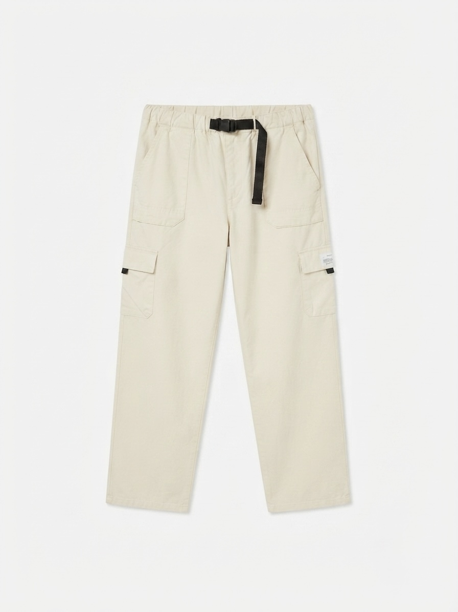     RELAXED FIT BUCKLE CARGO JOGGERS 