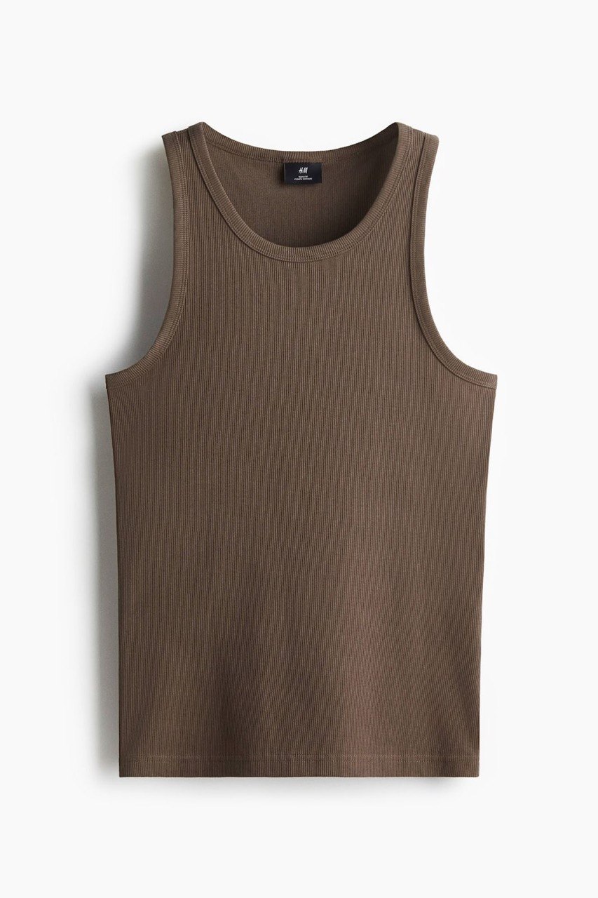 ESSENTIAL RIBBED TANK TOP