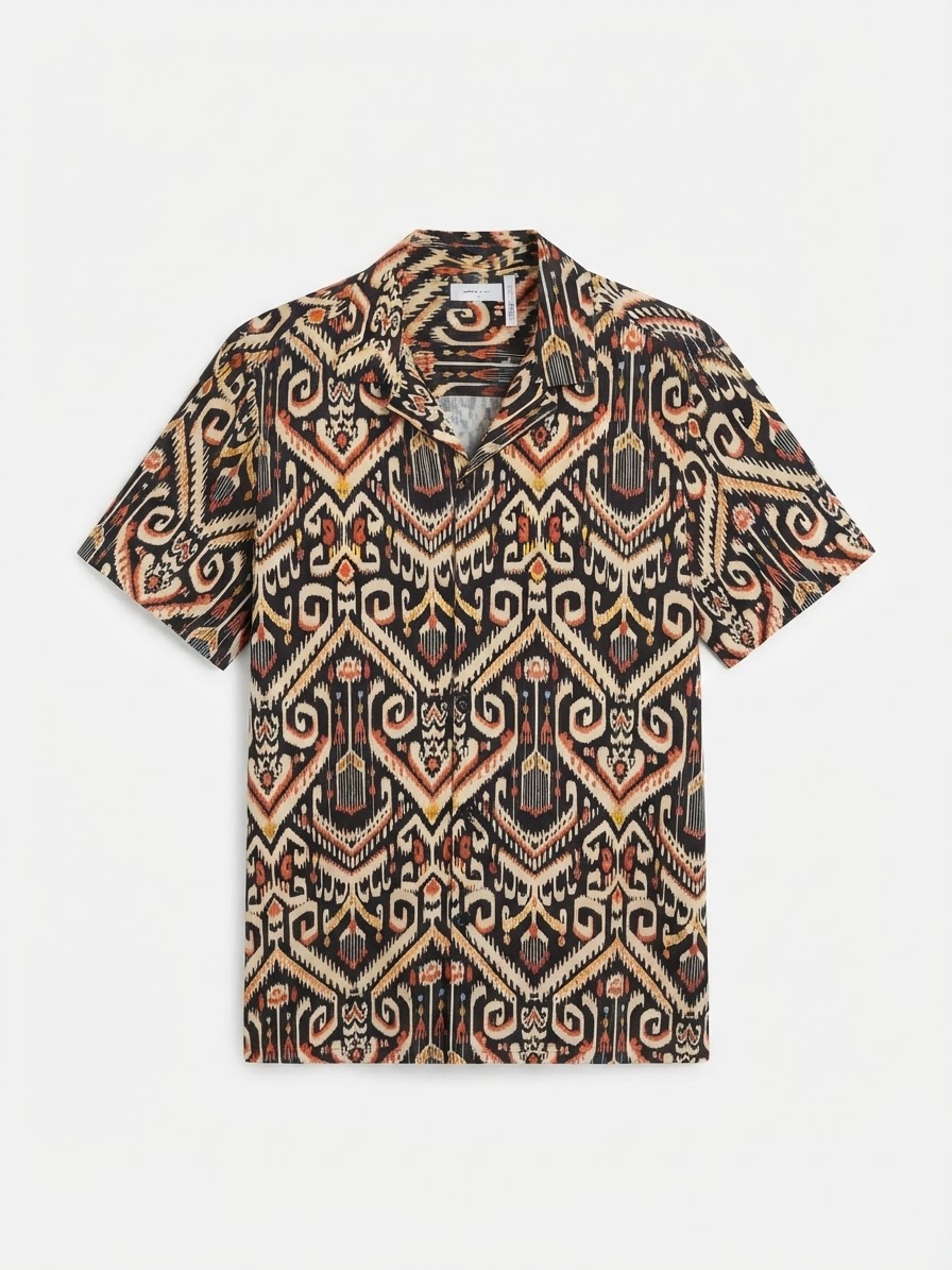 GEOMETRIC PRINT SHIRT
