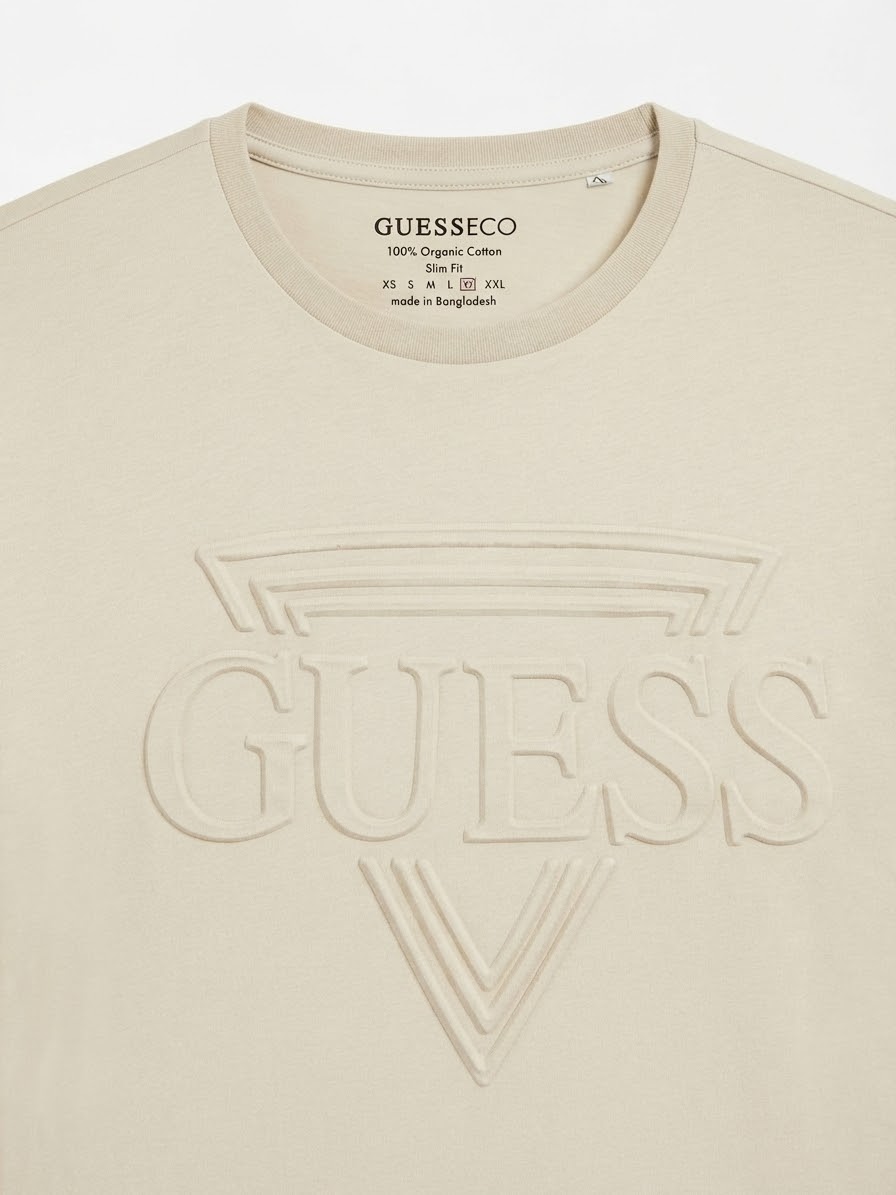 GUESSECO EMBOSSED LOGO T-SHIRT — 2