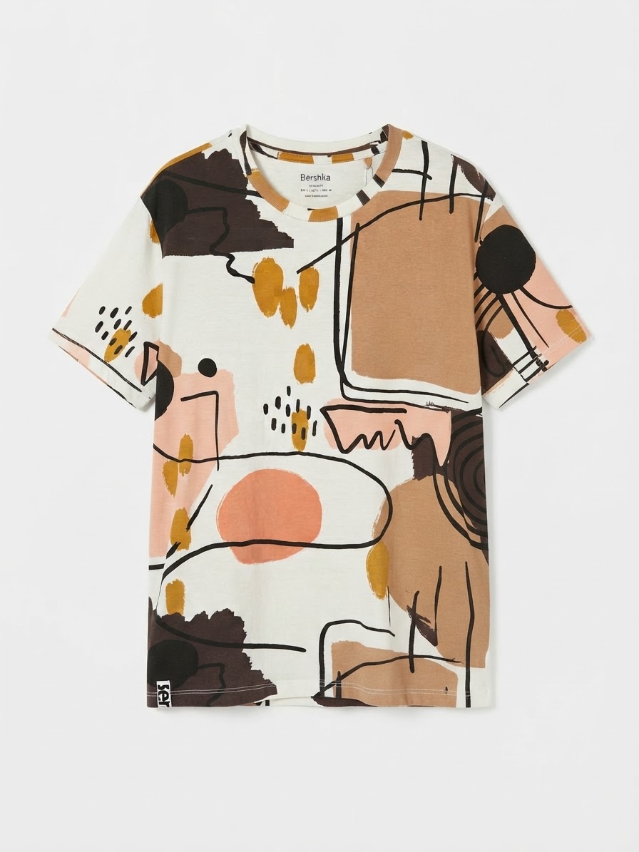 ABSTRACT ART PRINT T-SHIRT
