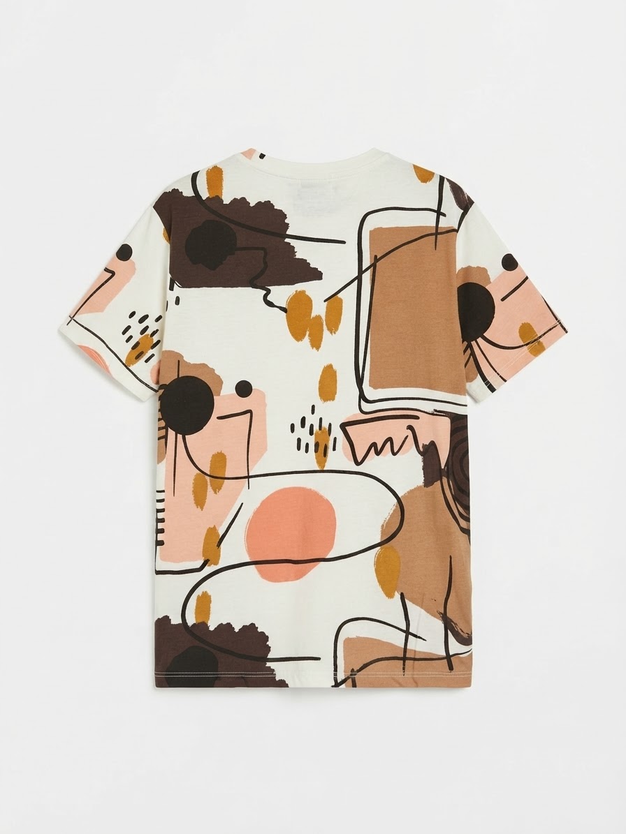 ABSTRACT ART PRINT T-SHIRT — 4