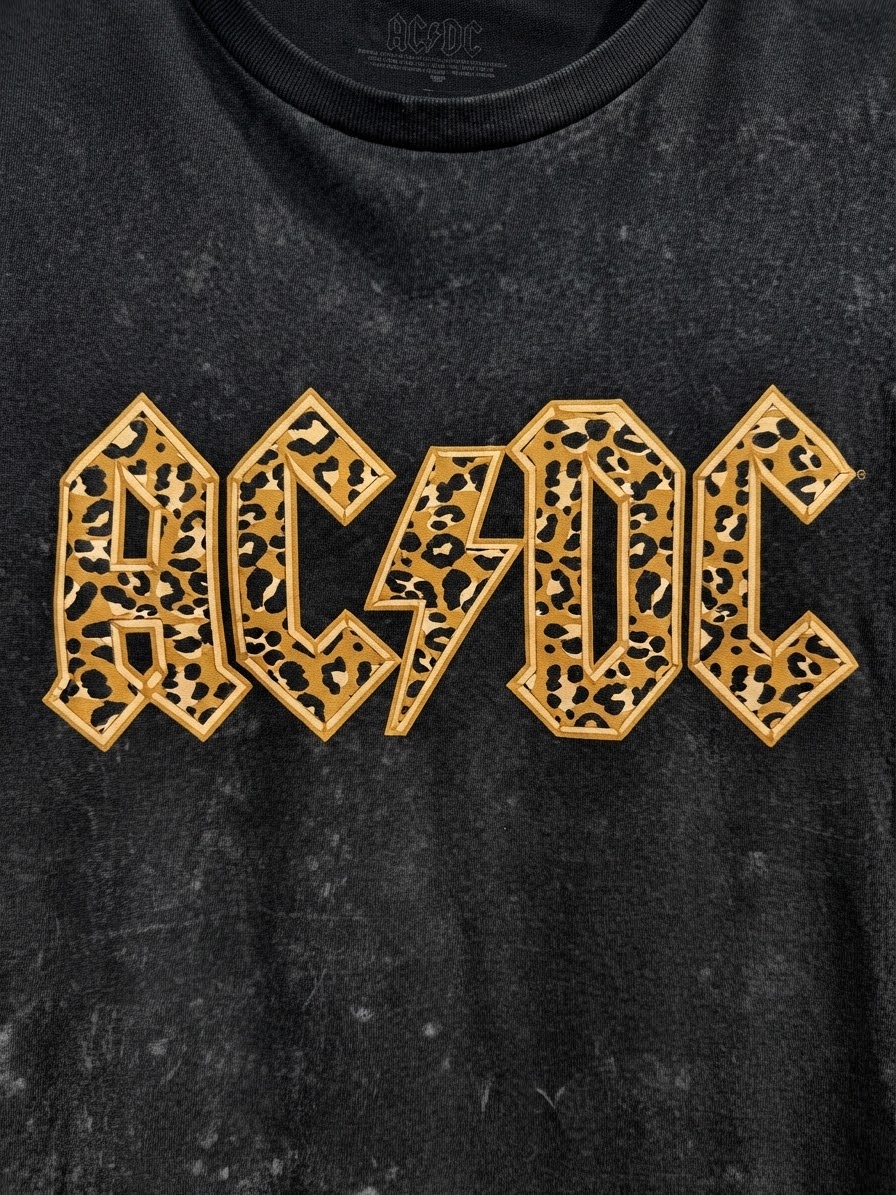 AC/DC LEOPARD PRINT LOGO T-SHIRT — 3