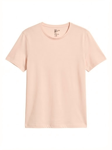 BASIC FINE COTTON STRETCH T-SHIRT