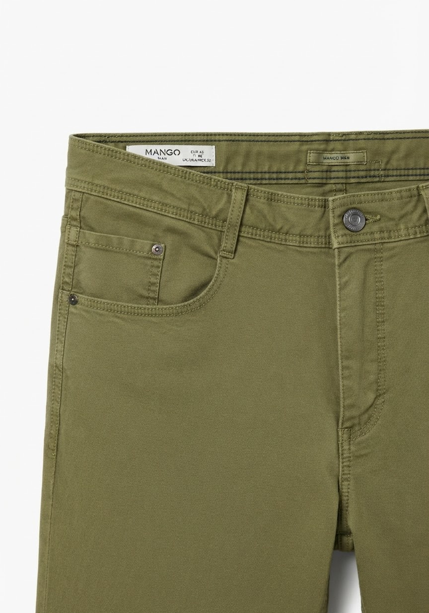 SLIM FIT COTTON SHORTS — 2