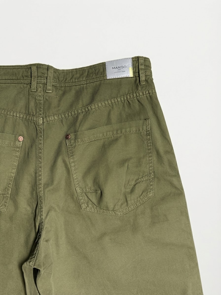 SLIM FIT COTTON SHORTS — 4