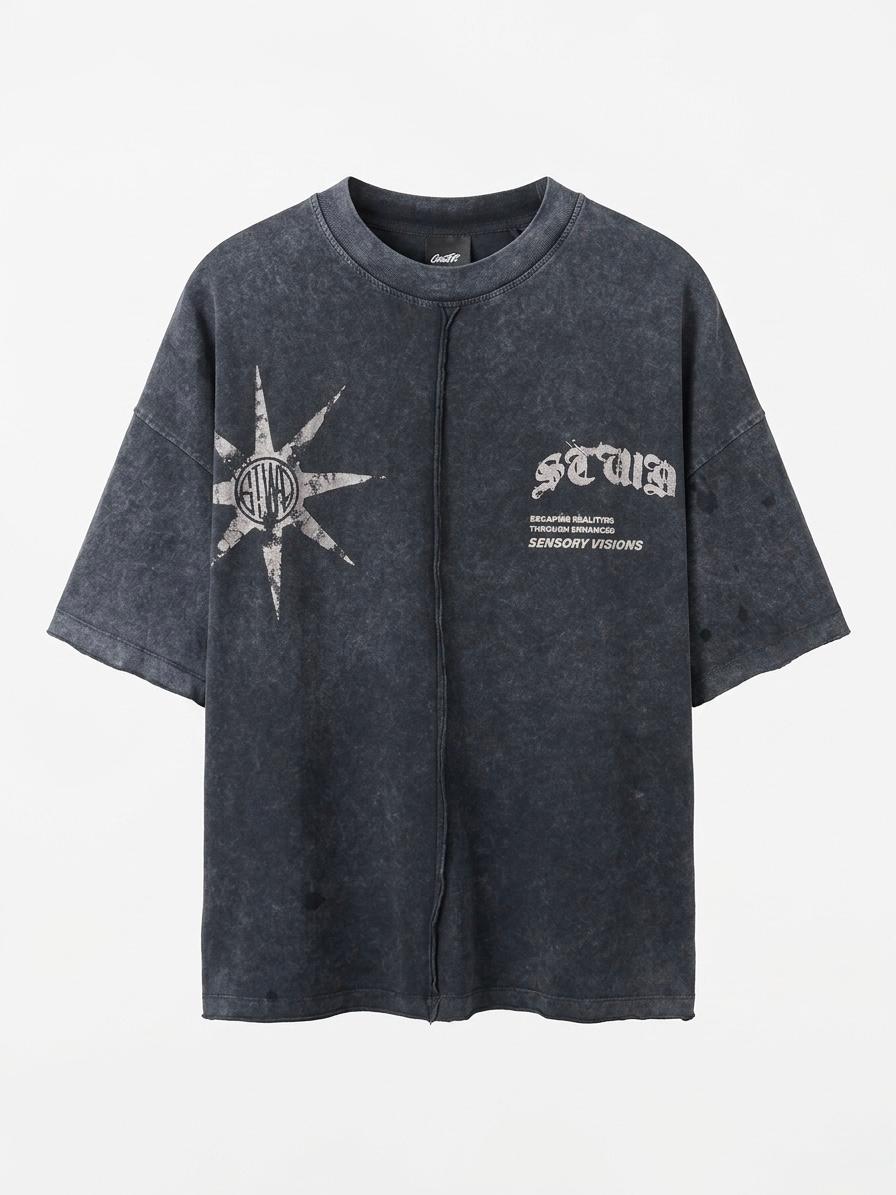 Distressed Boxy Fit T-Shirt
