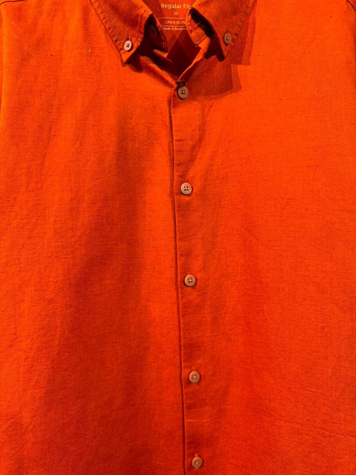 TEXTURED LINEN/COTTON SHIRT — 2