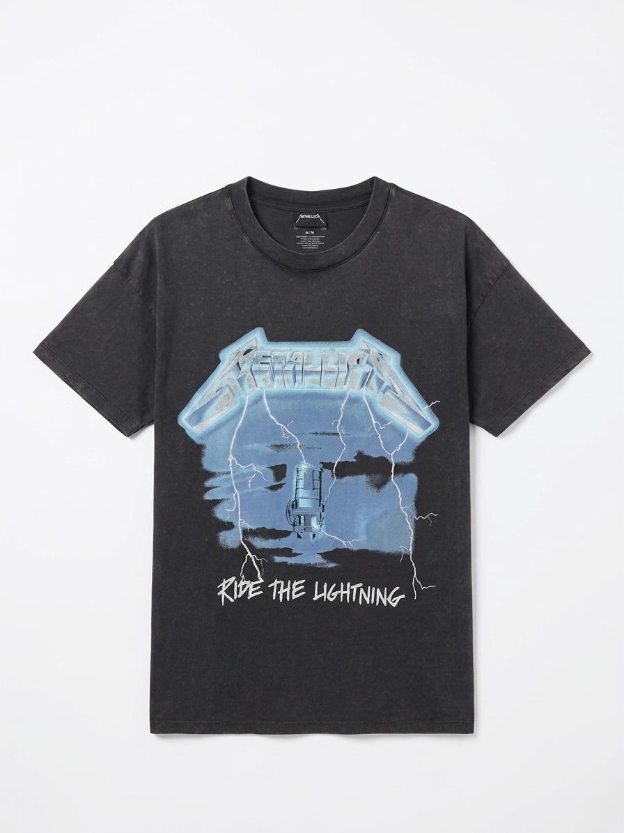 METALLICA WASHED PRINT T-SHIRT