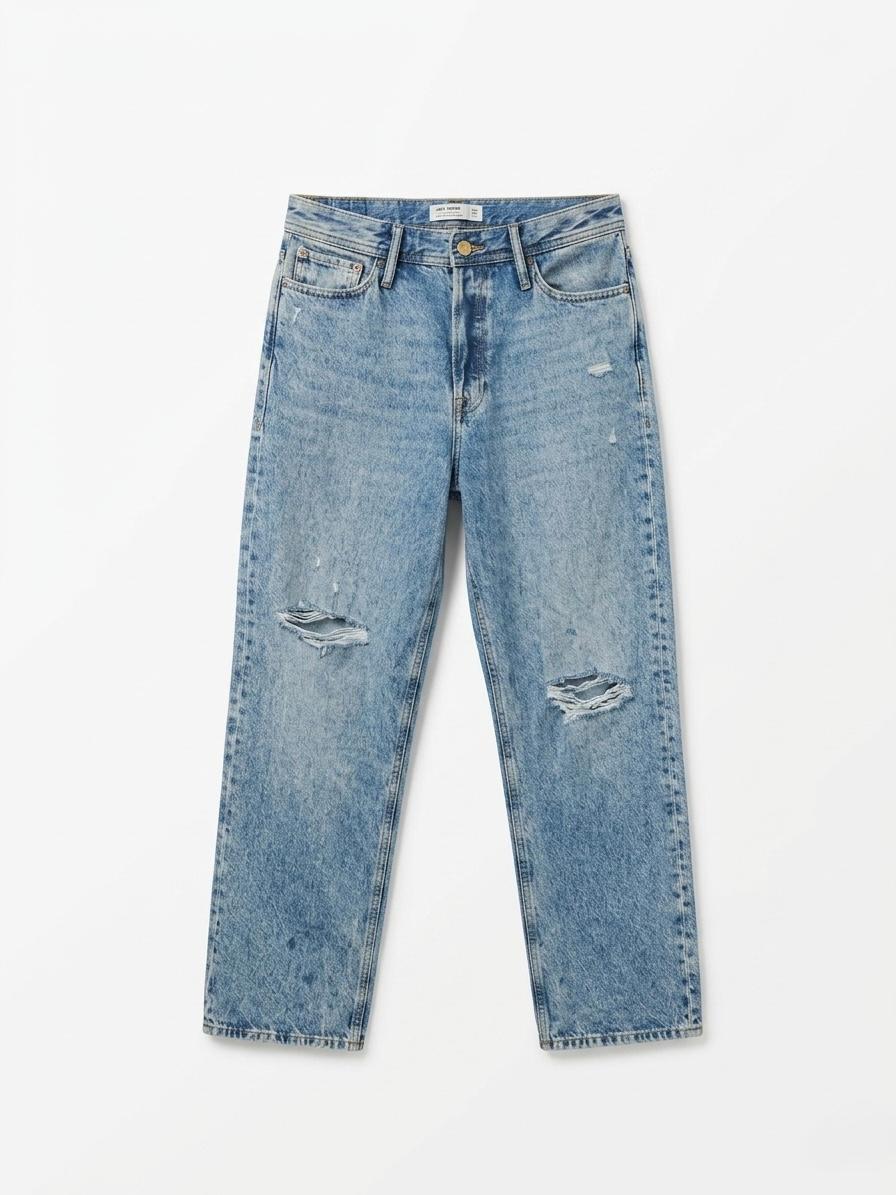 BAGGY FIT RIPPED JEANS – ALEX