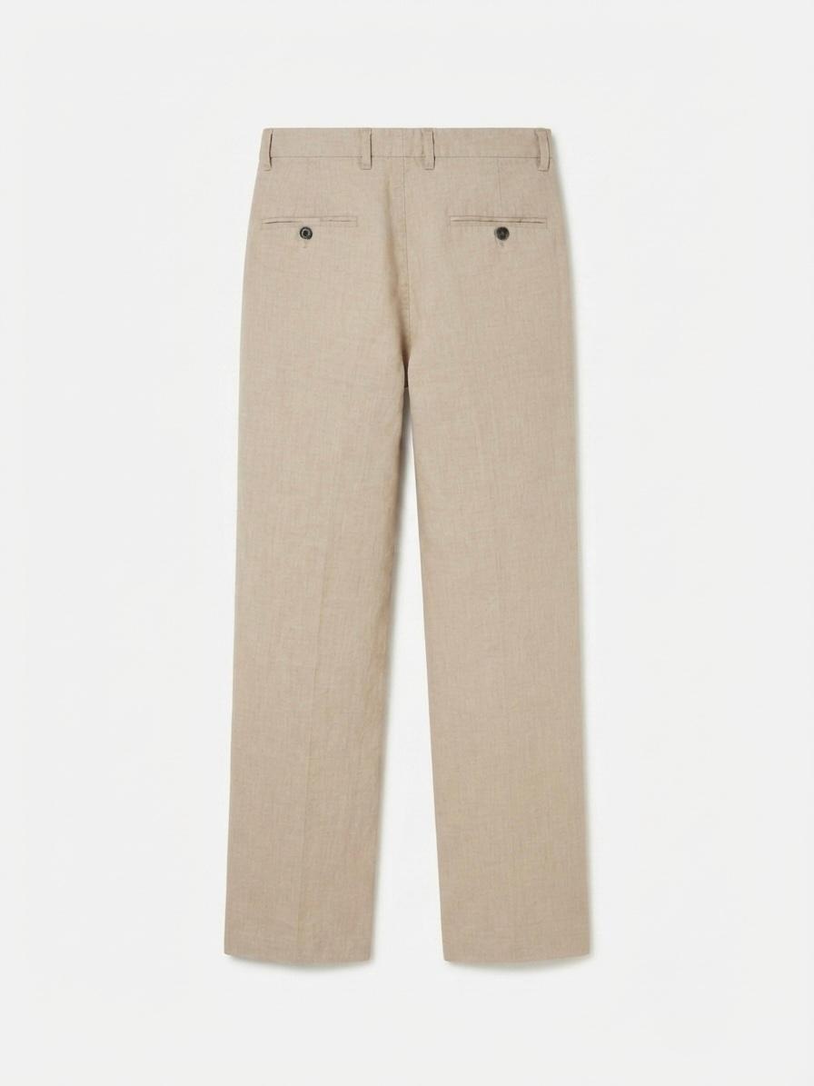 RELAXED FIT LINEN/COTTON PANTS — 2