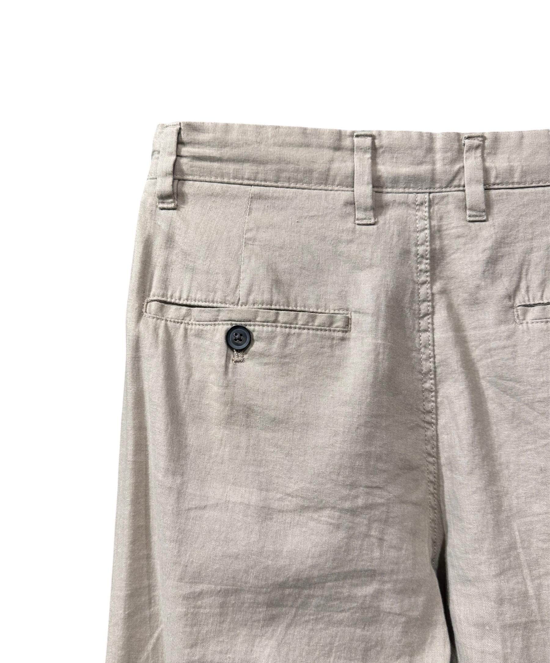 RELAXED FIT LINEN/COTTON PANTS — 4