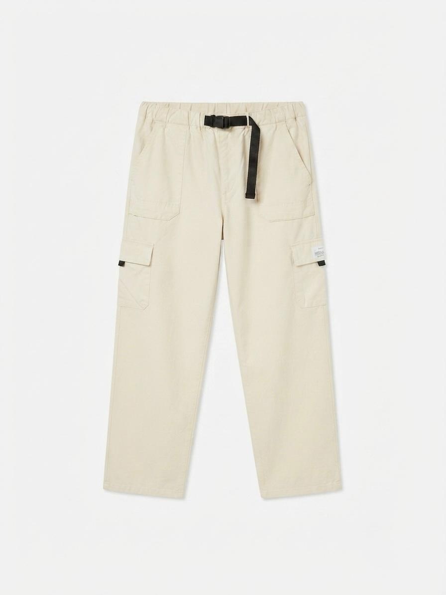     RELAXED FIT BUCKLE CARGO JOGGERS 
