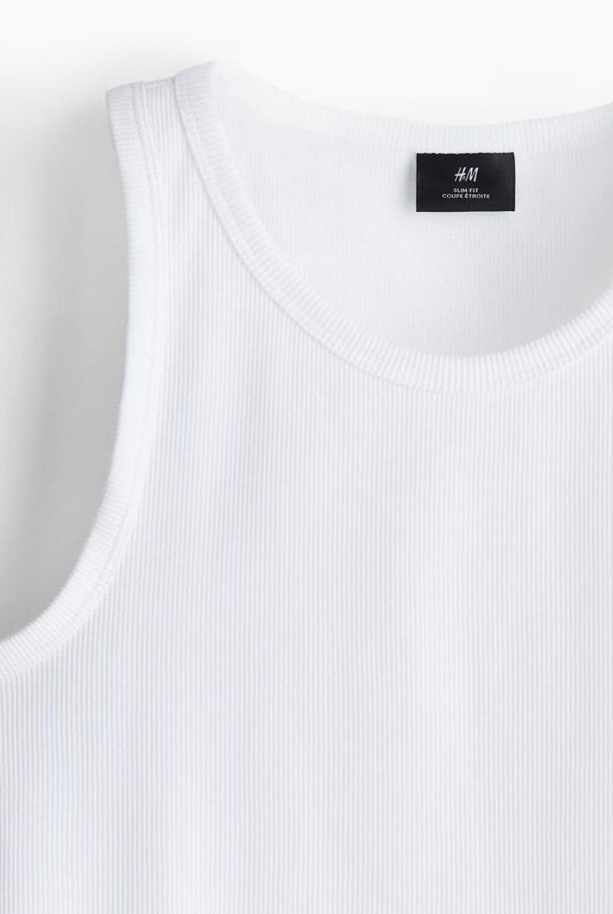 RIBBED COTTON TANK TOP — 2