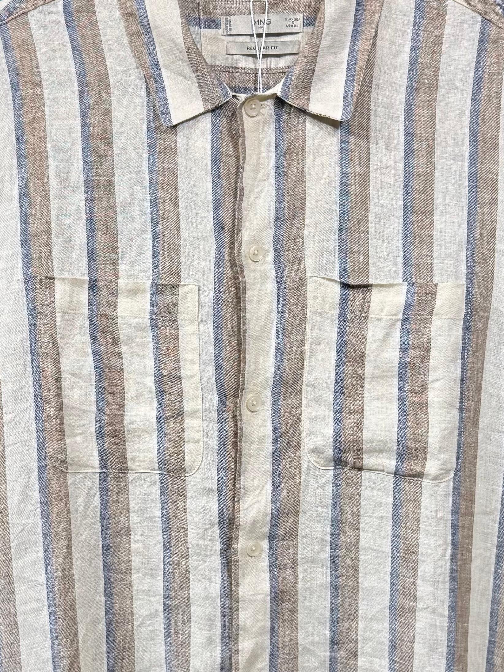 STRIPED TWO-POCKET SHIRT — 3