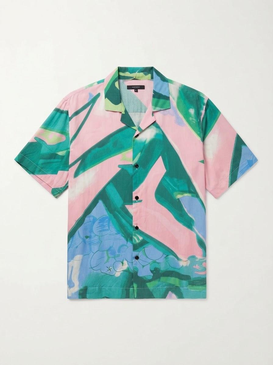 ABSTRACT PRINT SHIR