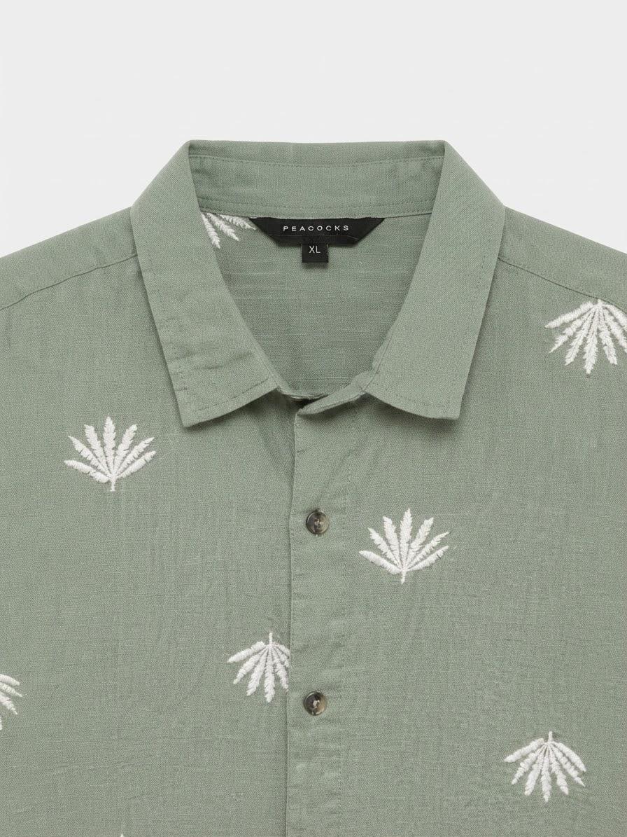 EMBROIDERED RELAXED FIT SHIRT — 3
