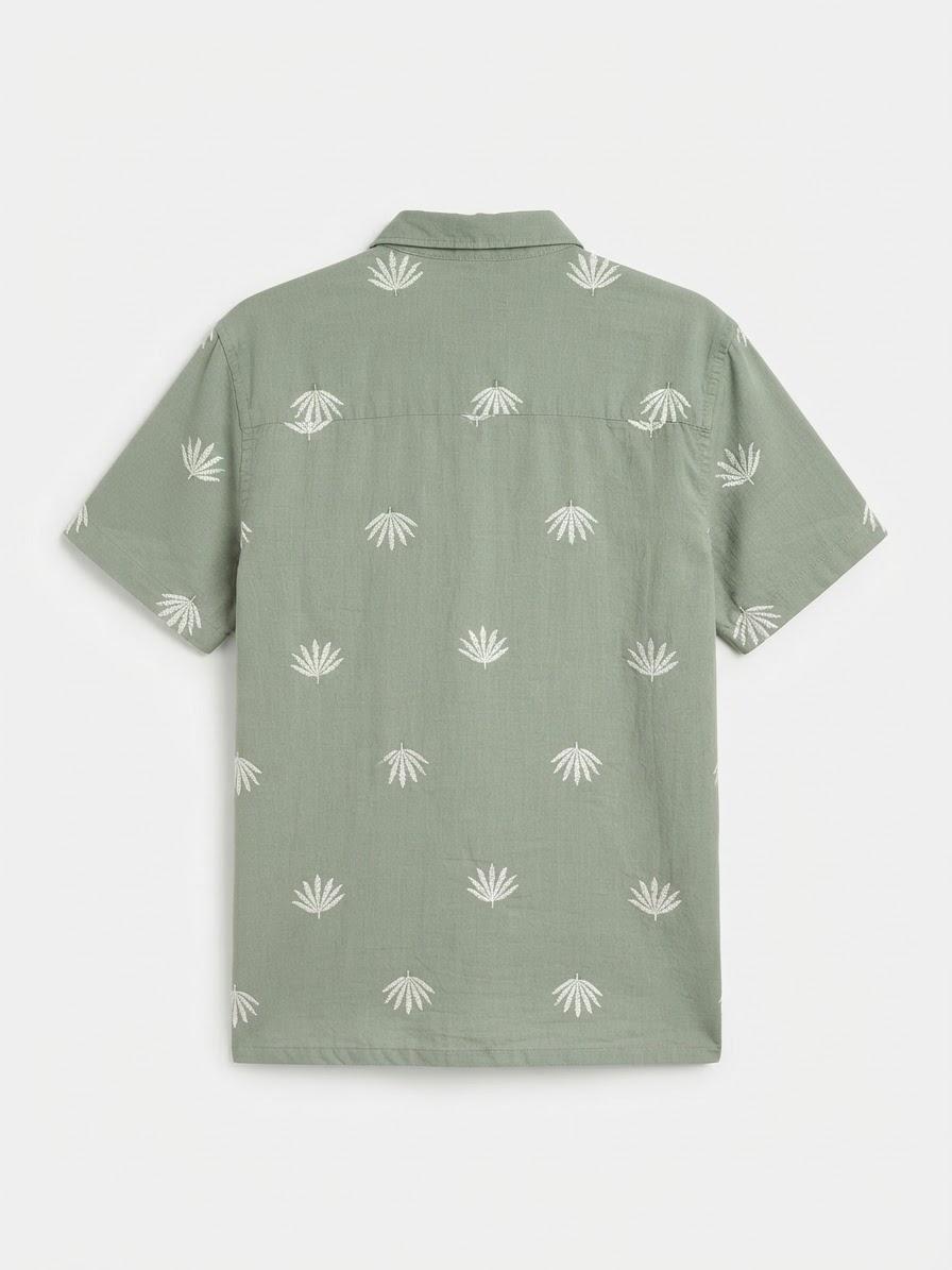 EMBROIDERED RELAXED FIT SHIRT — 2