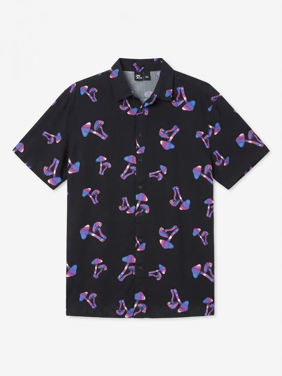 MUSHROOM PRINT OVERSIZED SHIRT