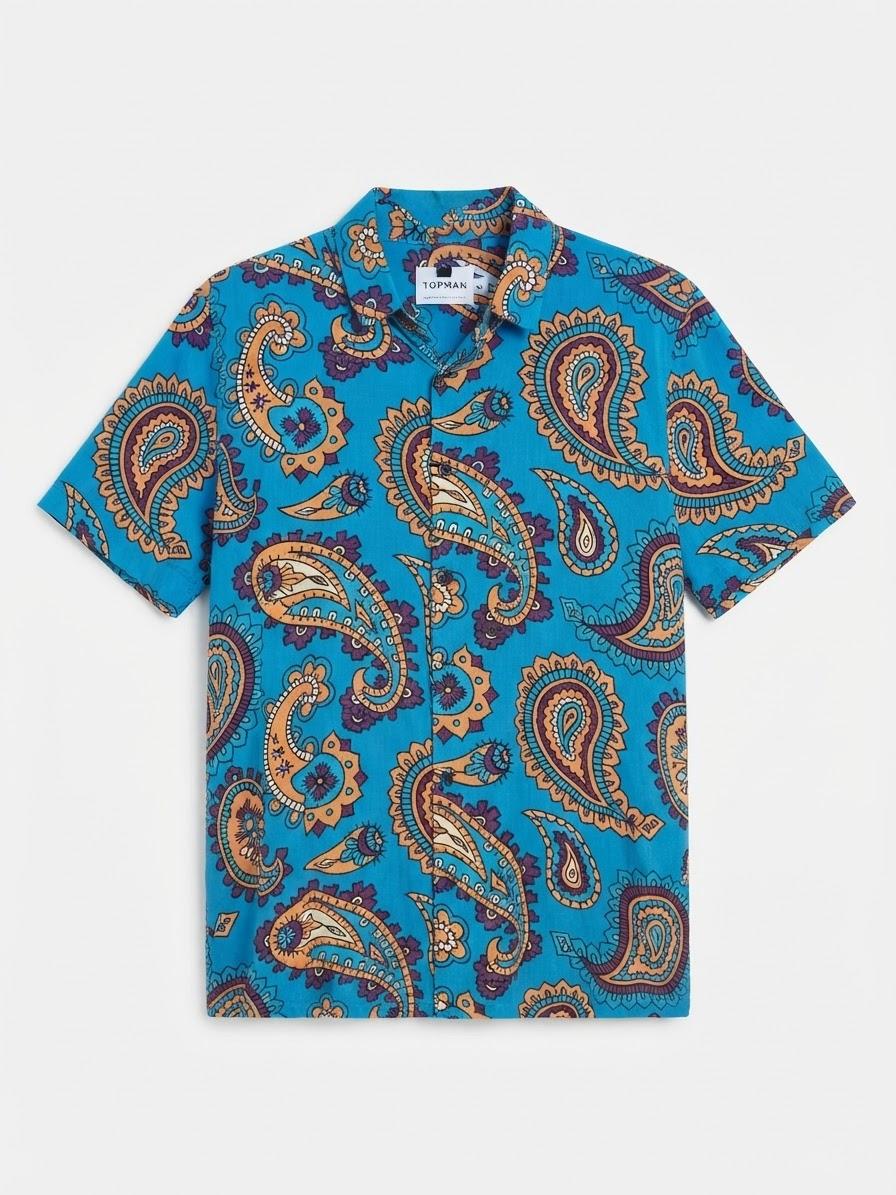PAISLEY RELAXED FIT SHIRT