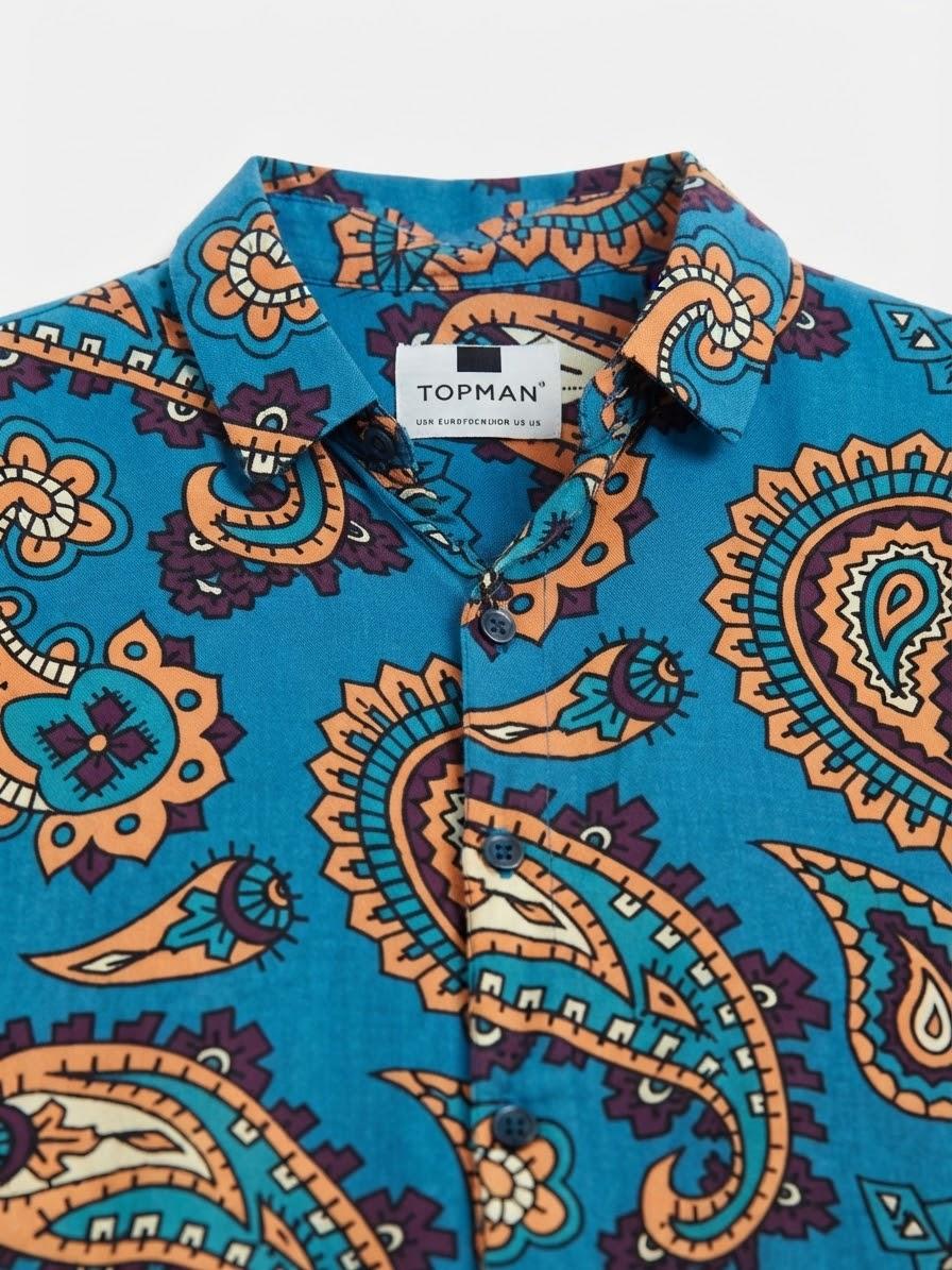 PAISLEY RELAXED FIT SHIRT — 2