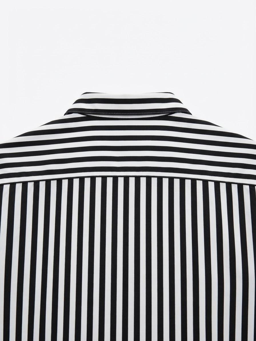 VERTICAL STRIPE SLIM FIT SHIRT — 4