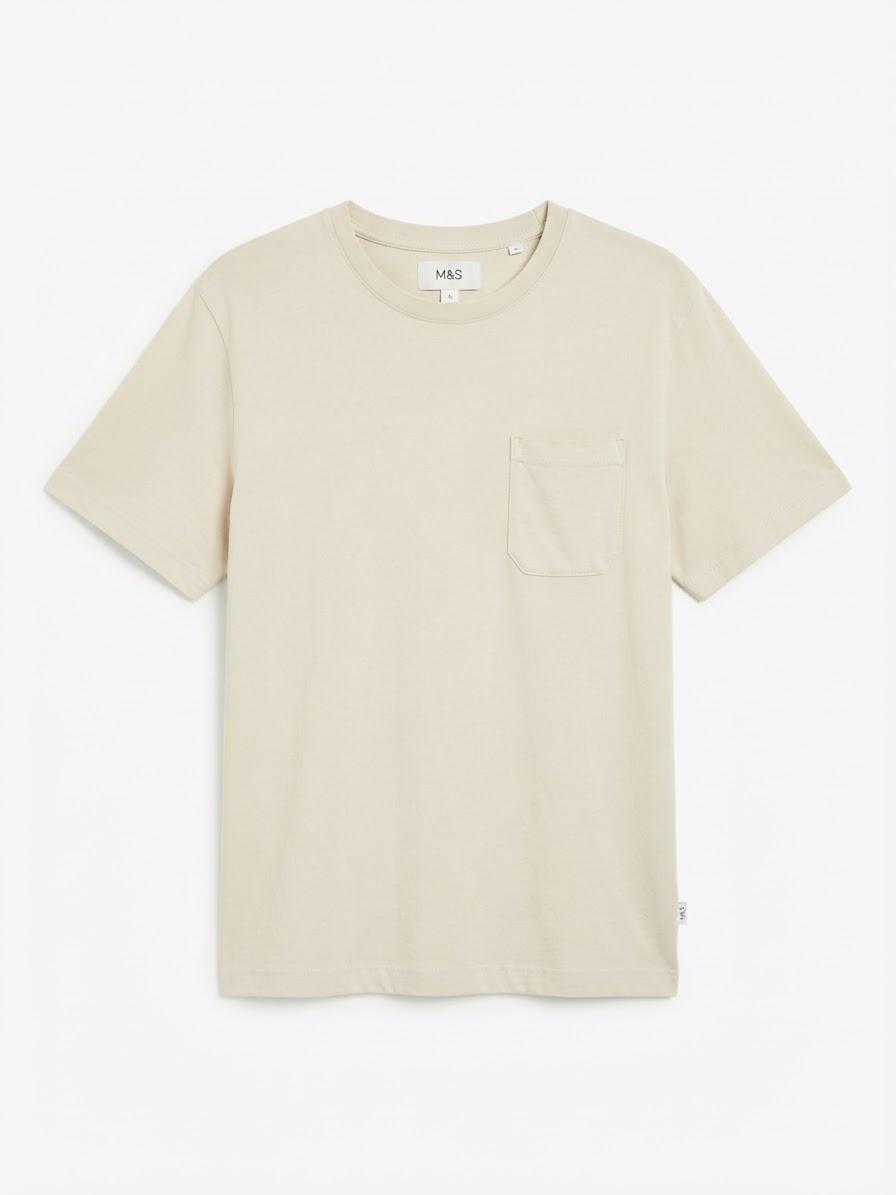 M&S POCKET CREW NECK T-SHIRT