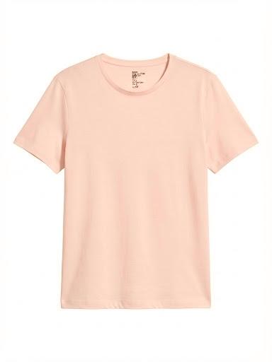 BASIC FINE COTTON STRETCH T-SHIRT