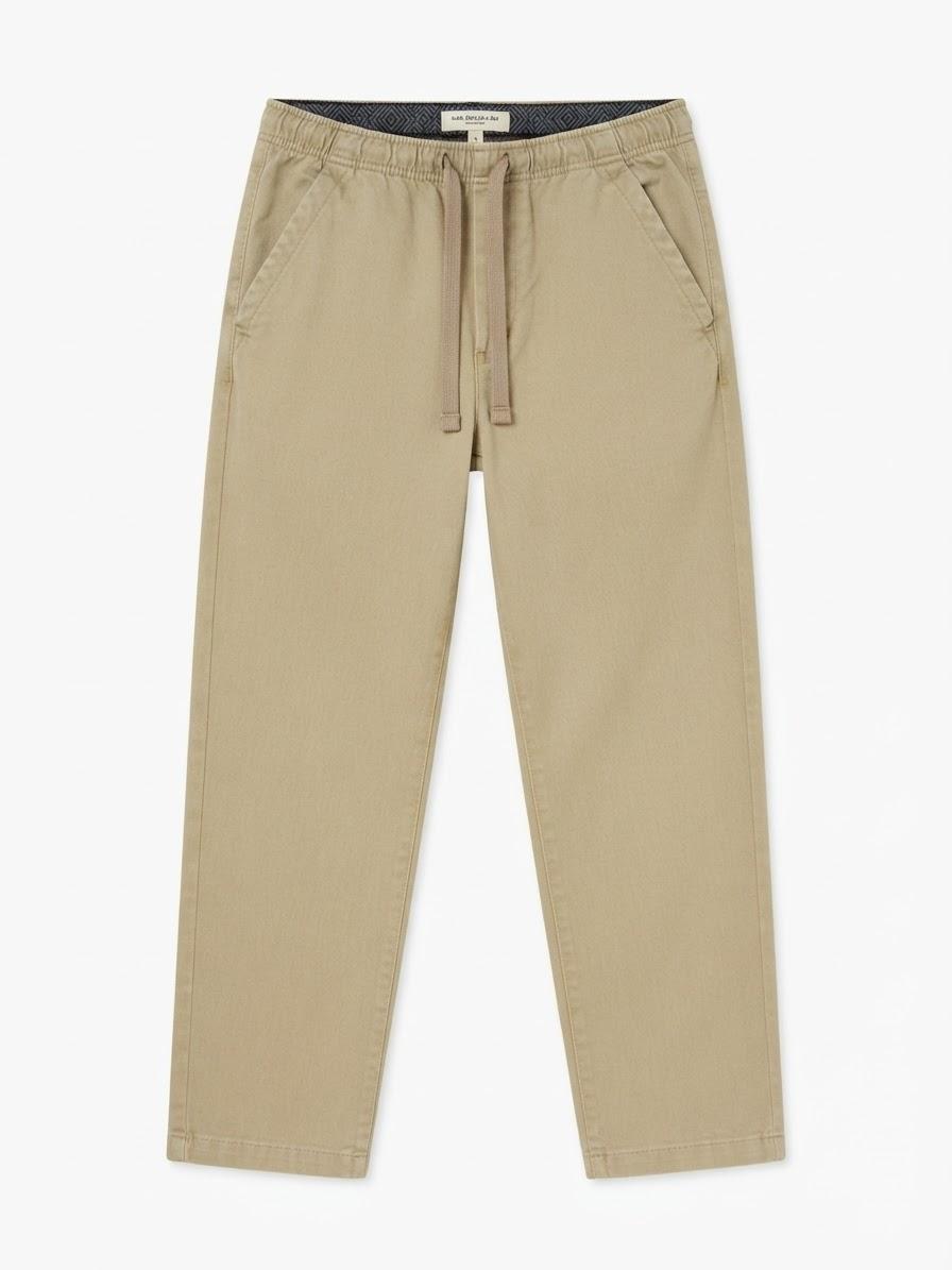 DRAWSTRING CHINO TROUSERS