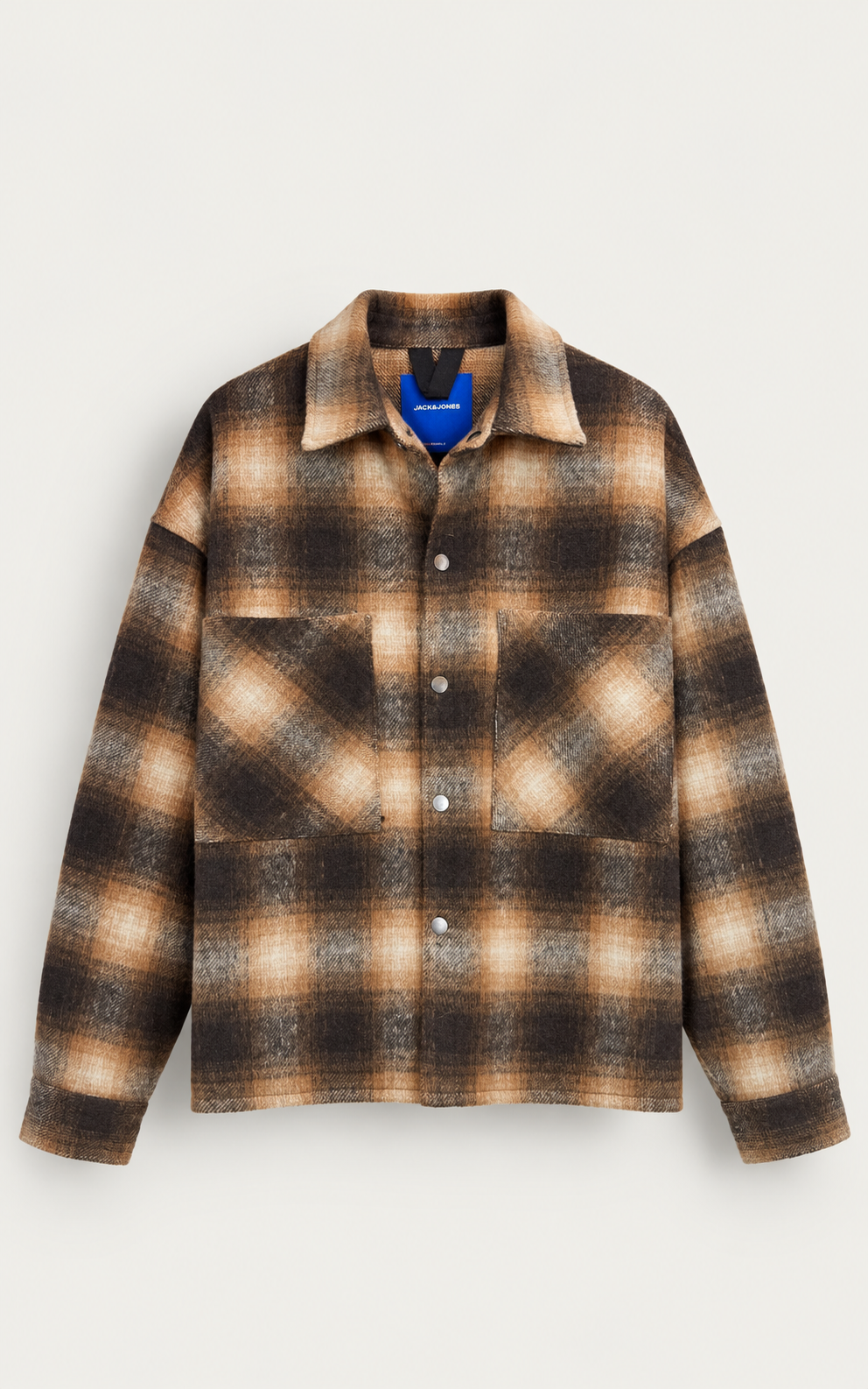BROWN CHECK OVERSHIRT