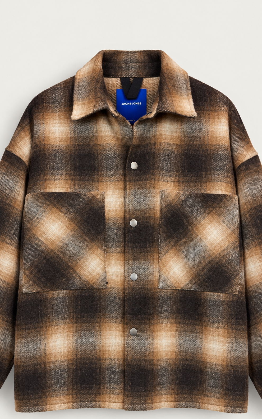 BROWN CHECK OVERSHIRT — 2