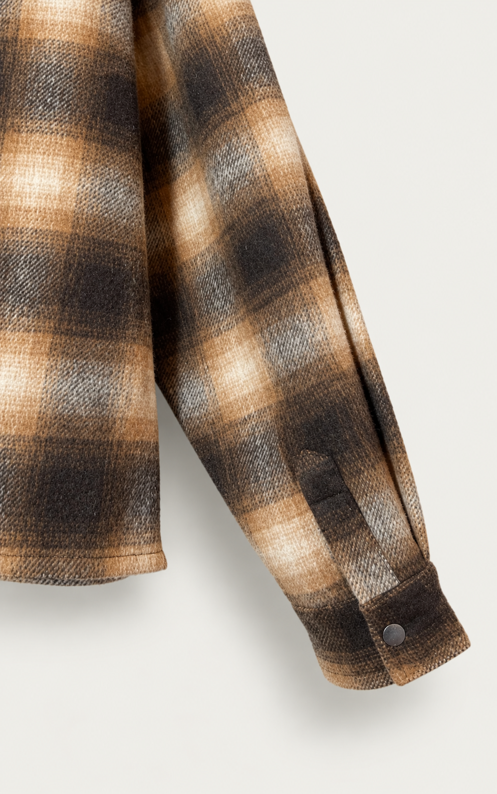 BROWN CHECK OVERSHIRT — 5